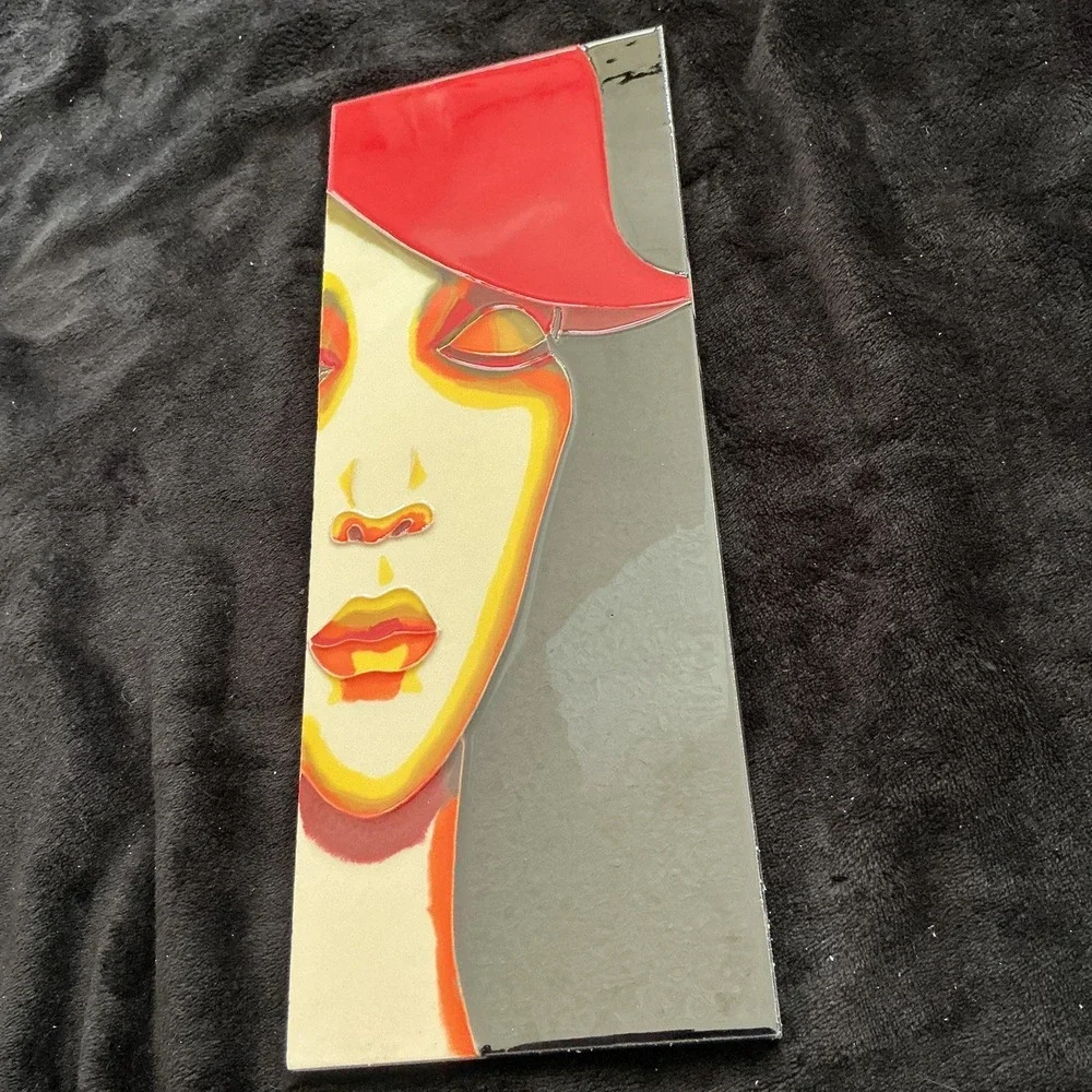 Vintage Benaya Art Tile Wall Hanging. Red Haired Woman. New‎ in Box